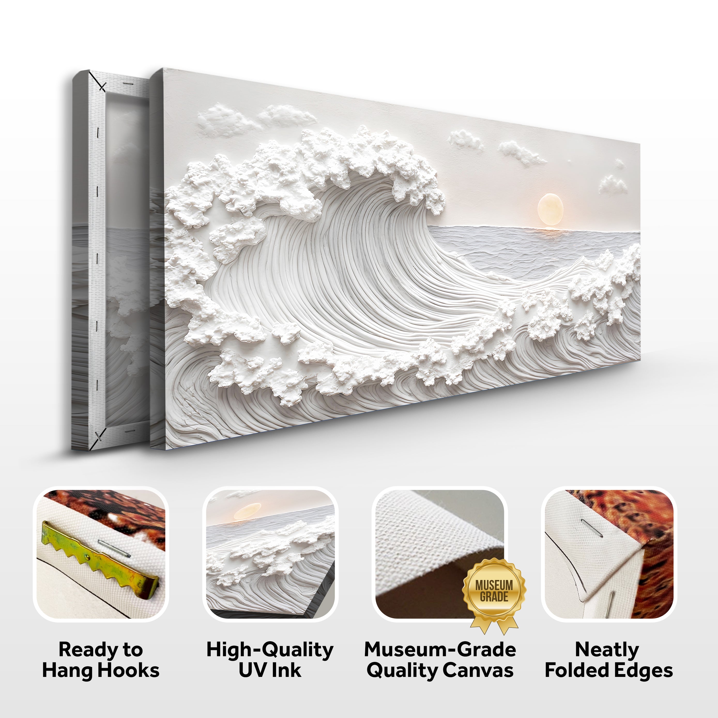 Ocean Waves Abstract Wall Art